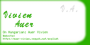 vivien auer business card